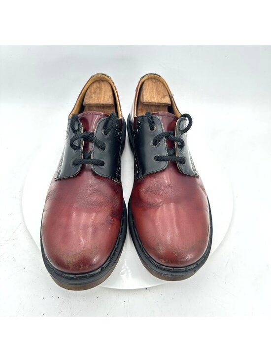 Dr. Martens Other - Dr. Martens Men Size UK 10 US 11 Red Maroon Black Leather Brogue Oxford Shoes